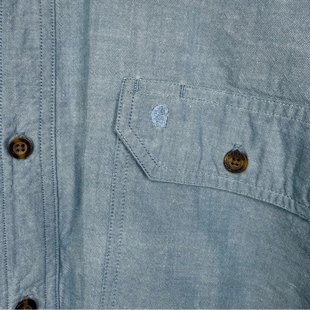 Carhartt Men’s Chambray Work Shirt – 2XL Relaxed Fit - Picture 2 of 5